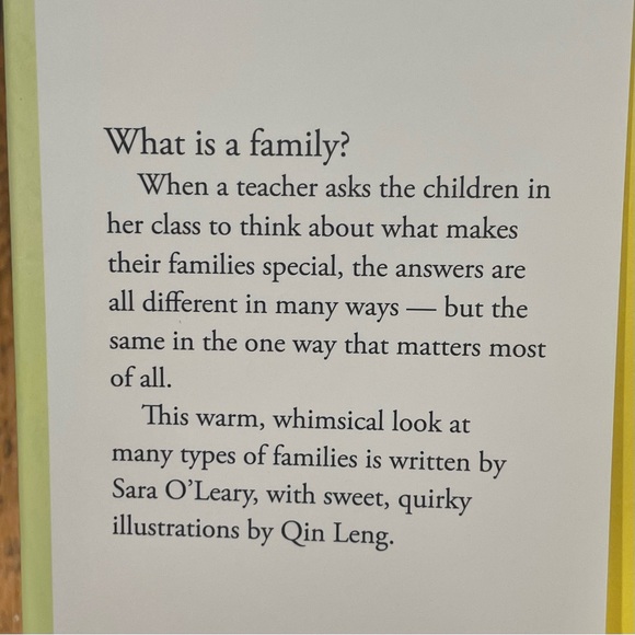 A Family is a Family Hardcover Book - Picture 4 of 4